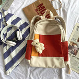 Patchwork Casual School Backpacks for Students