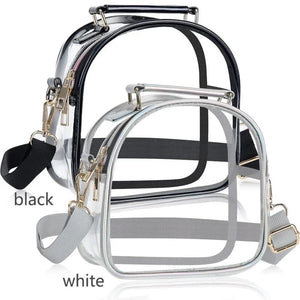 Clear Crossbody Bag Front Pocket Transparent Shoulder Bag