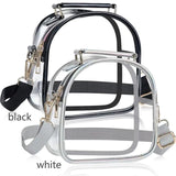 Clear Crossbody Bag Front Pocket Transparent Shoulder Bag