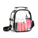 Clear Crossbody Bag Front Pocket Transparent Shoulder Bag