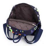 Floral Print Mini Women Backpack Nylon School Bag for Girls