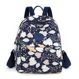 Floral Print Mini Women Backpack Nylon School Bag for Girls