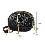 Women Shoulder Bag Tassel Chain Large Capacity Crossbody Chest Bag