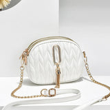 Women Shoulder Bag Tassel Chain Large Capacity Crossbody Chest Bag