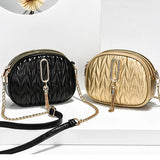 Women Shoulder Bag Tassel Chain Large Capacity Crossbody Chest Bag