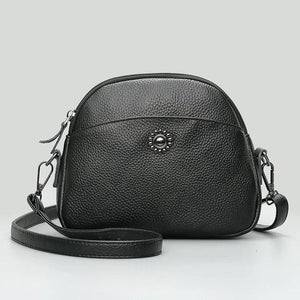 Cowhide Shoulder Bag Quilted Leather Handbag