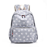 Cat Paw Print School Bags For Teenagers Girls Backpack