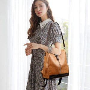 Anti-theft Women Backpacks PU Leather Travel Backpack Ladies