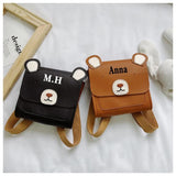 Embroidery Bear Toddler Bag Kids Mini School Animal Crossbody Bag