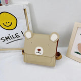 Embroidery Bear Toddler Bag Kids Mini School Animal Crossbody Bag