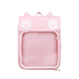 Waterproof Transparent Jelly School Backpack Women Wear-Resistant Version