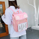 Waterproof Transparent Jelly School Backpack Women Wear-Resistant Version