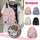 Travel Canvas Hit Backpack Preppy Style School Students Large Capacity Rucksack