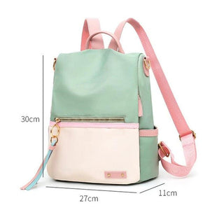 Candy Patchwork Shoulder Bag Teenage Girl Backpack