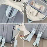 Girls Harajuku Schoolbag Large Capacity Student Backpacks