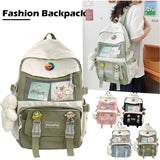 Girls Harajuku Schoolbag Large Capacity Student Backpacks