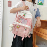 Girls Harajuku Schoolbag Large Capacity Student Backpacks