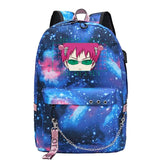 Anime Saiki K School Backpack for Teen Girls USB Backpack