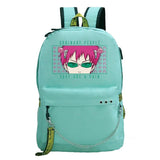 Anime Saiki K School Backpack for Teen Girls USB Backpack
