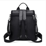 Nylon Backpack Large Daypack with Cat Pendant Women Travel Shoulder Bags