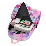 Nylon School Backpack with Lunch Bag - Student Daypack