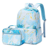 Nylon School Backpack with Lunch Bag - Student Daypack