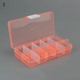Plastic Beads Storage Multicolor 10 Slots Jewelry Packaging Boxes