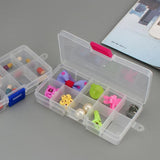 Plastic Beads Storage Multicolor 10 Slots Jewelry Packaging Boxes