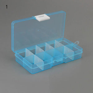 Plastic Beads Storage Multicolor 10 Slots Jewelry Packaging Boxes