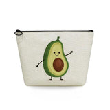 Avocado Cartoons Fruit Cosmetic Bag Organizer