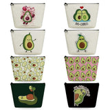 Avocado Cartoons Fruit Cosmetic Bag Organizer