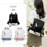 Women Backpack Purse Waterproof Oxford Anti-theft Rucksack