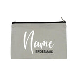 Personalized Name Bridesmaid Cosmetic Bag Bachelorette Party Makeup Bag