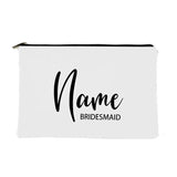 Personalized Name Bridesmaid Cosmetic Bag Bachelorette Party Makeup Bag