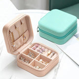 Portable Jewelry Organizer PU Leather Storage Box