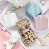 Portable Jewelry Organizer PU Leather Storage Box