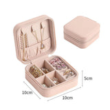 Portable Jewelry Organizer PU Leather Storage Box
