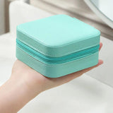 Portable Jewelry Organizer PU Leather Storage Box