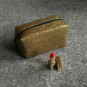 Sequins Cosmetic Bag Large Capacity Clutch Handbag Evening Clutch Envelope Bag