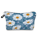 Floral Print Cosmetic Bag Makeup Organizer