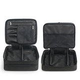 Diamond-Pattern Makeup Bag 2 Layers Travel Cosmetic Box