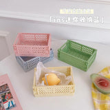 Plastic Makeup Organizer Folding Storage Container Desktop Organizer Box