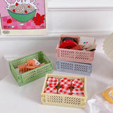 Plastic Makeup Organizer Folding Storage Container Desktop Organizer Box