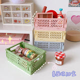 Plastic Makeup Organizer Folding Storage Container Desktop Organizer Box