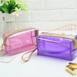Transparent Portable Cosmetic Bag Large Capacity Storage Lightweight