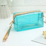 Transparent Portable Cosmetic Bag Large Capacity Storage Lightweight