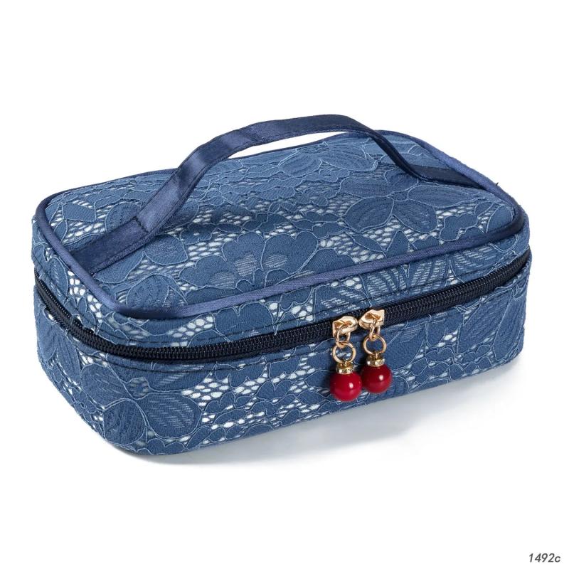 Girls Lady Cosmetic Bag Lace Makeup Bag High Women Pouch