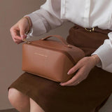 PU Makeup Brushes Pouch Large Capacity Women Toiletries Storage