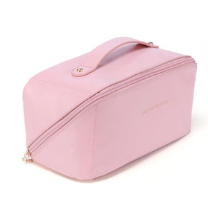 PU Makeup Brushes Pouch Large Capacity Women Toiletries Storage