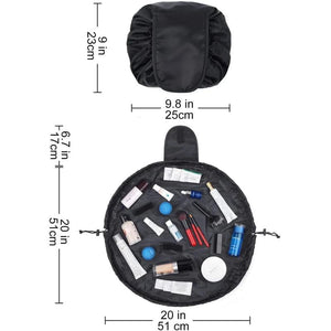 Daisy Print Organizer Cosmetic Bag Travel Pouch